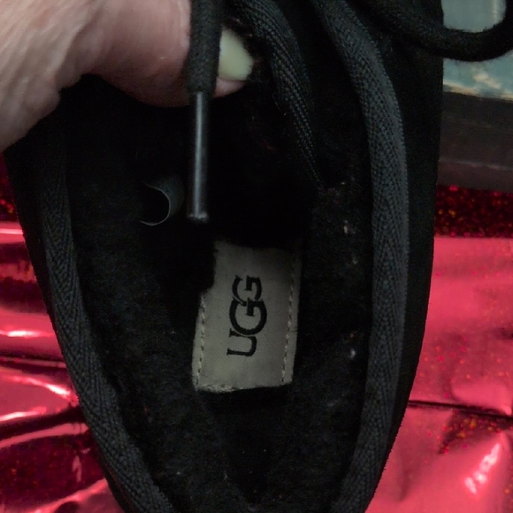 Ugg Australia Classic Black Lace-Up Ankle Boots - Picture 4 of 7